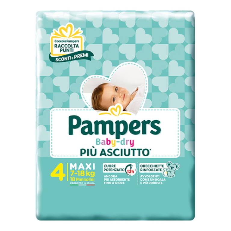 PAMPERS BD DOWNCOUNT MAXI 18PZ